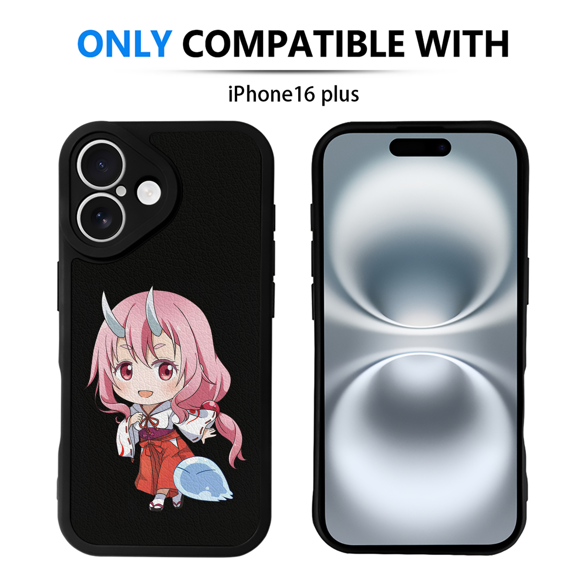 転スラ Regarding Reincarnated to Slime 【iPhone 16シリーズ対応】シリコンスマホケース（レザー調） 材質：シリコン